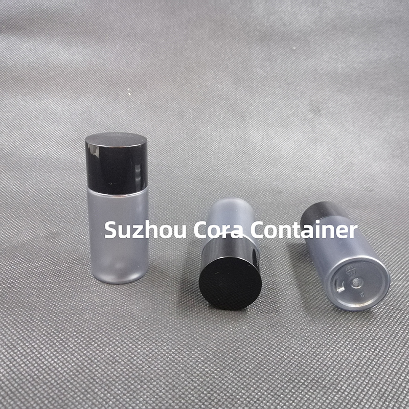 40 ml de talla de cuello 20 mm. PET plástico maquillador, tapa giratoria.