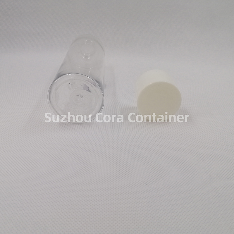 285ml talla cuello 24 mm PET plástico maquillaje con tapa giratoria