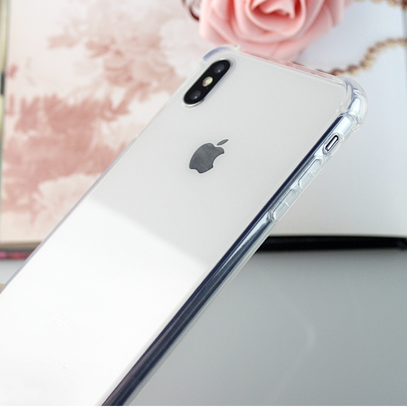 Funda de teléfono TPU + PC iPhone XS Max muy clara con esquinas anti-impacto