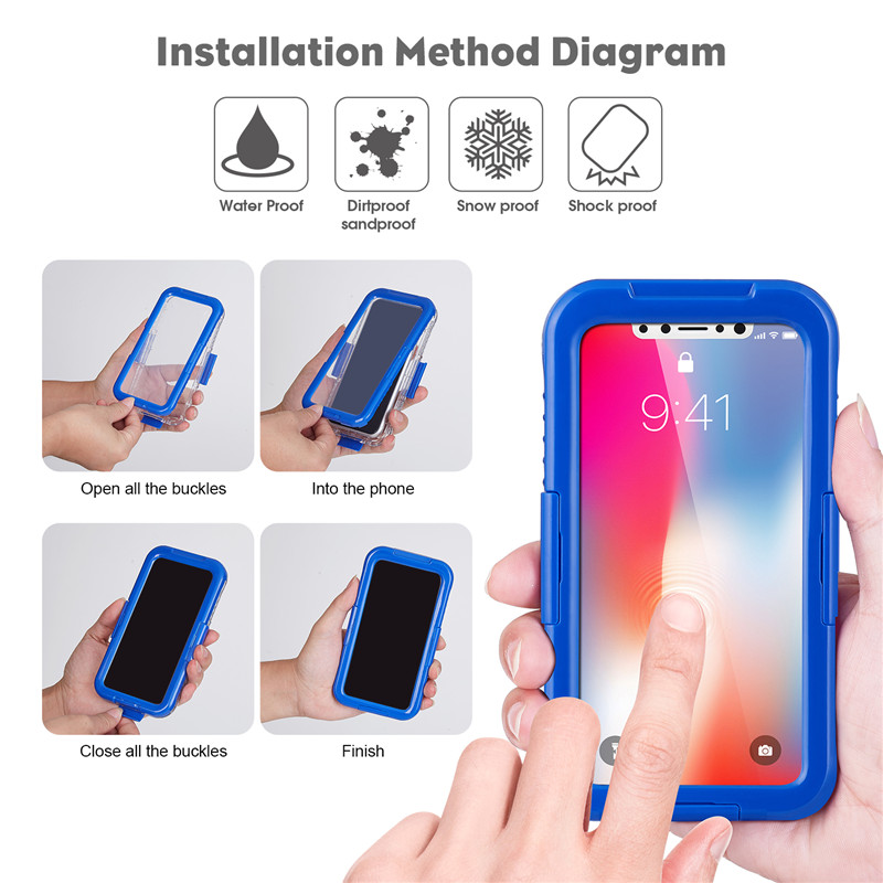 Ip68 iPhone teléfono móvil chaqueta de natación mejor impermeable teléfono celular impermeable iPhone XS