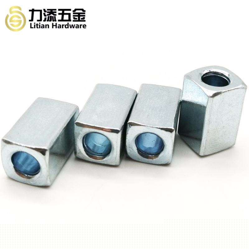 Tuercas rectangulares de zinc de dimensiones no normalizadas