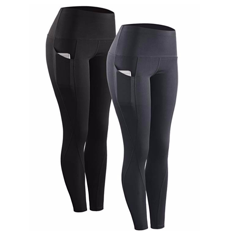 Leggings de entrenamiento de cintura alta para yoga con bolsillos Pantalones Pantalones