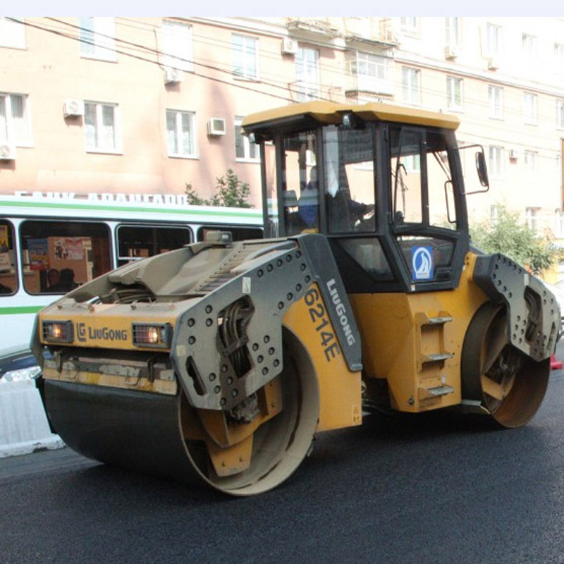 Rodillo vibratorio hidrostático en tándem Clg6214e tambor doble de 14 toneladas