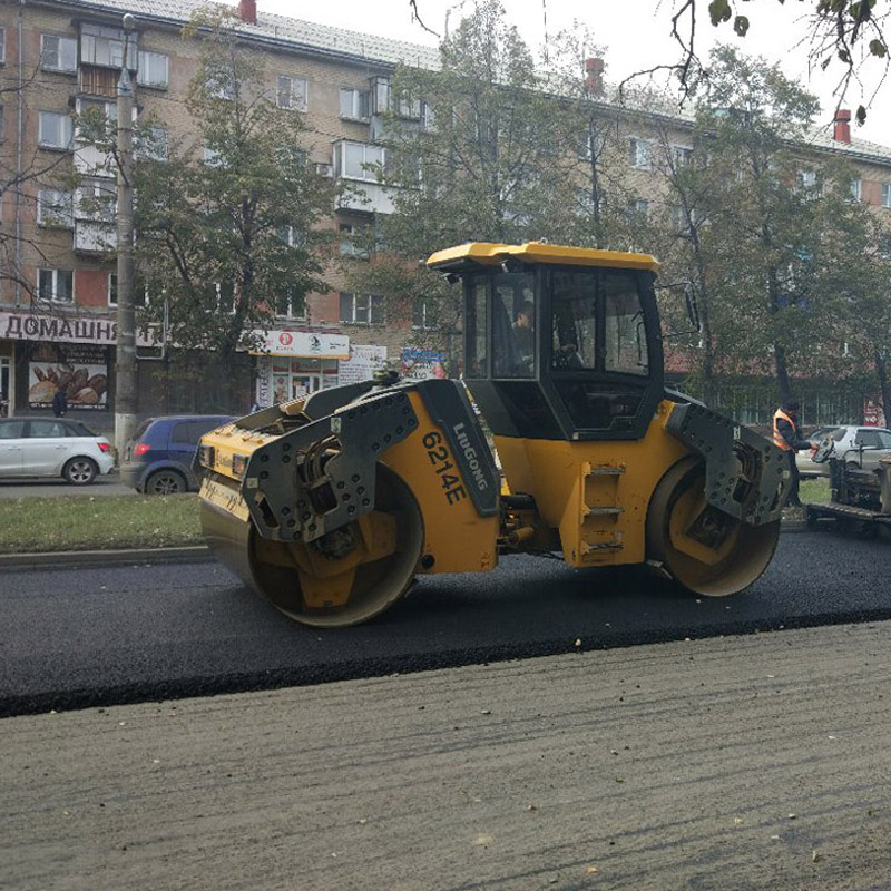 Rodillo vibratorio hidrostático en tándem Clg6214e tambor doble de 14 toneladas