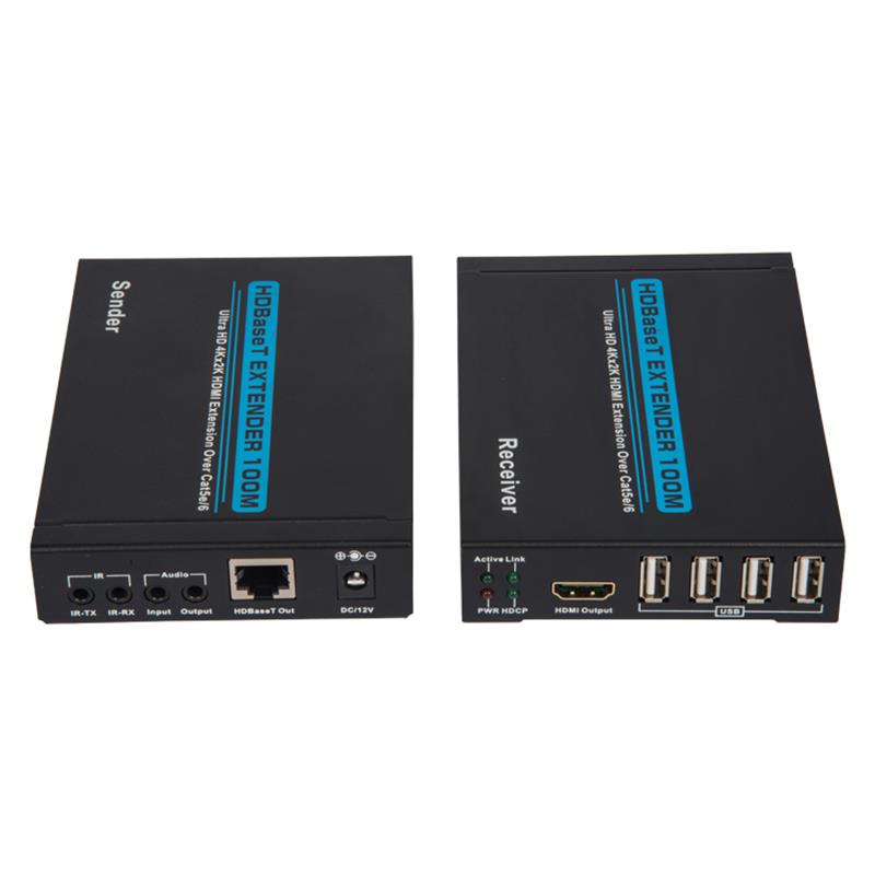 V1.4 4k - hdbaset - HDMI KVM Expansion 100m, bajo 4kx2k / 30hz, por cable de la categoría 5E / 6 100m