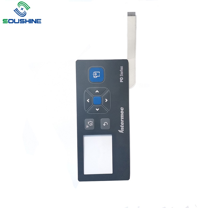 Alta calidad 3x3 4x4 3x4 9 16 teclas Teclado / interruptor de membrana de tinta conductora de plata Teclado / conector con conector