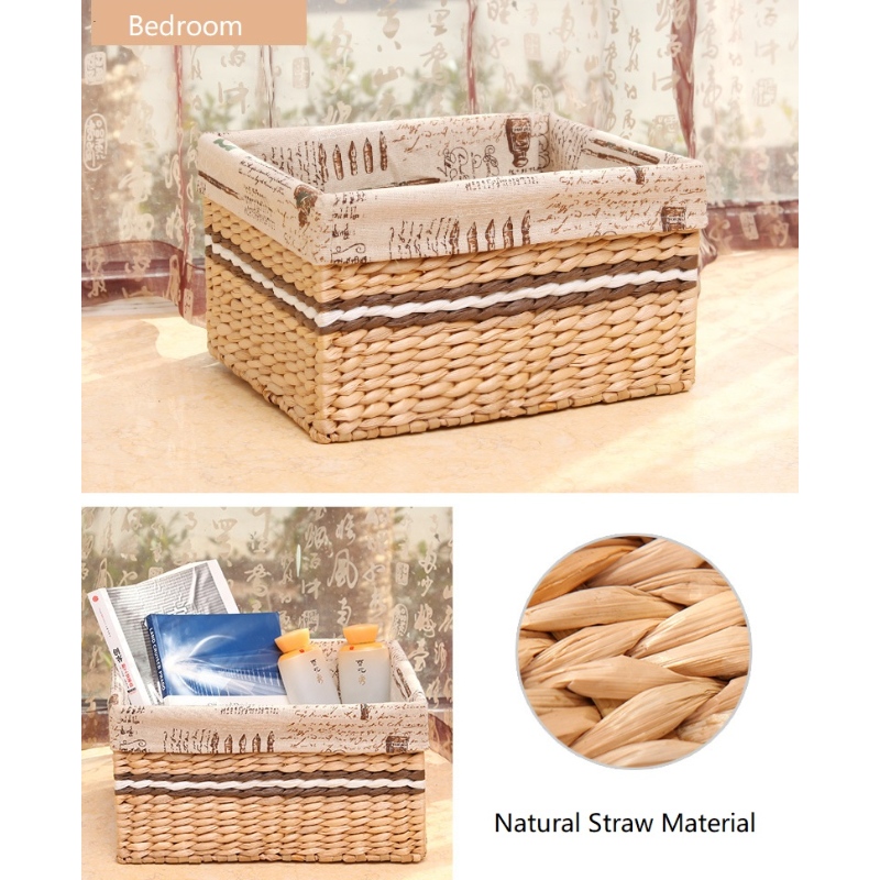 Cesta tejida de paja