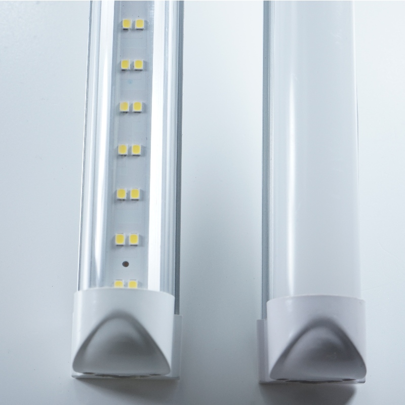 Accesorio de tubo LED integrado de doble fila Flat T8