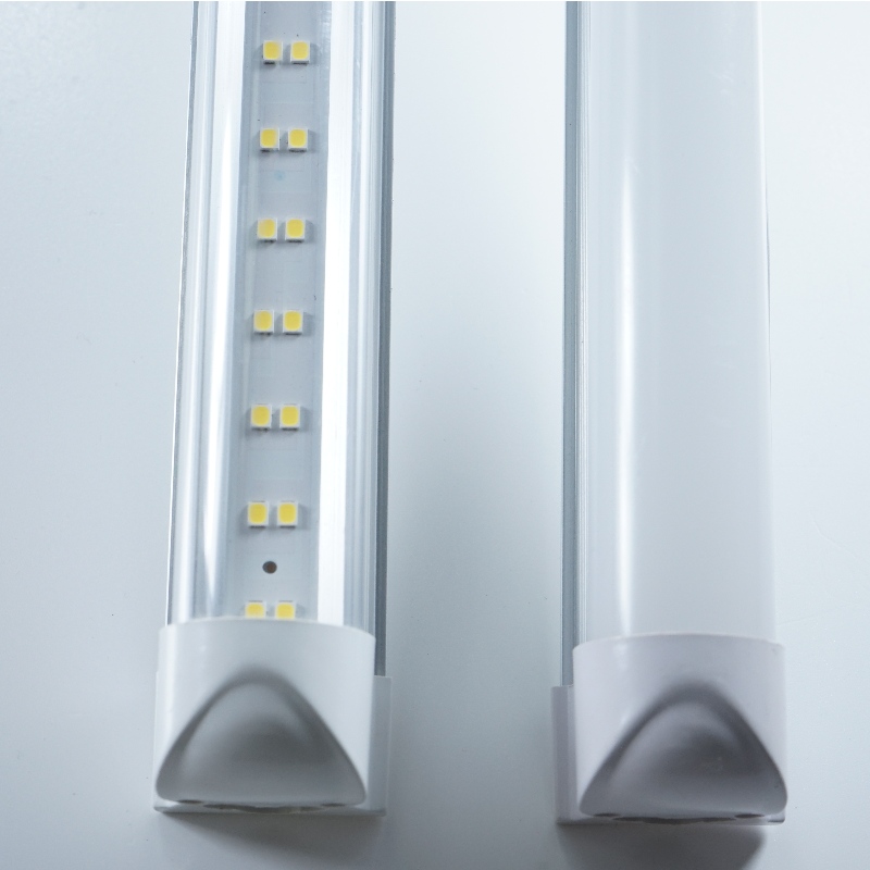 Accesorio de tubo LED integrado de doble fila Flat T8