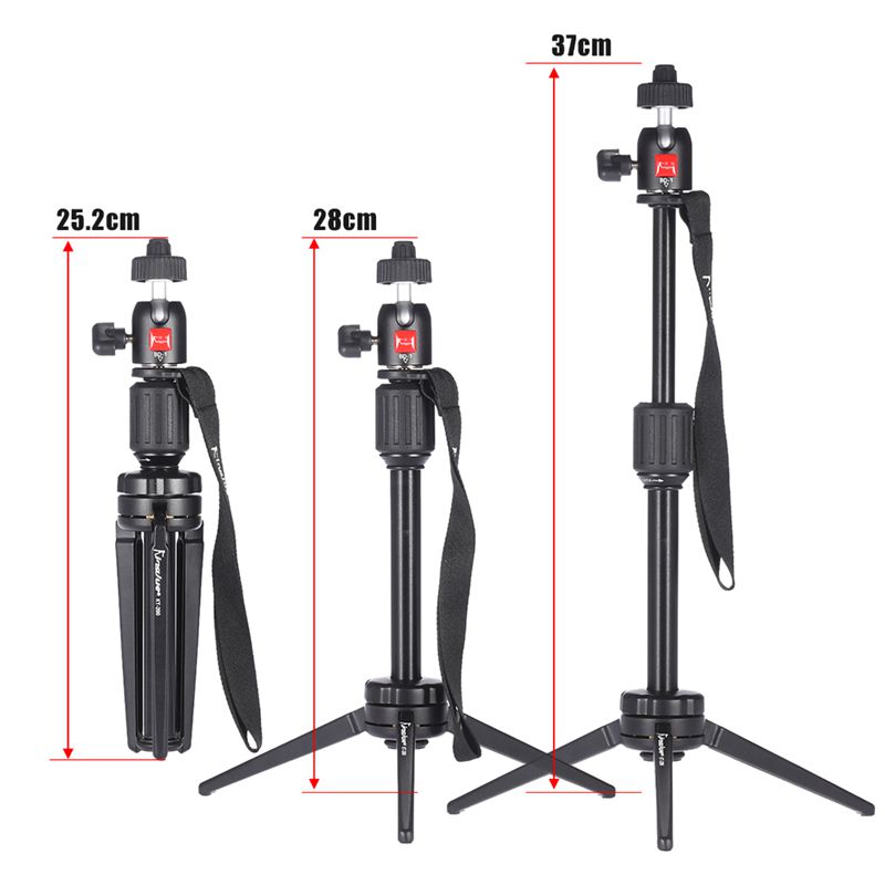 El mejor trípode de cámara profesional, soporte de luz de trípode dslr KT-200 + QD-1