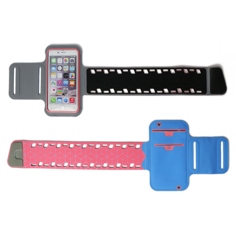 Brazalete ajustable de Lycra Sport Mobile Phone para correr