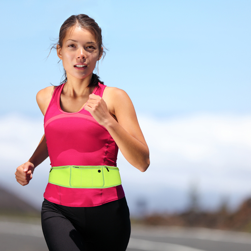 Fácil de llevar bolsa de deporte de tela unisex portátil para correr