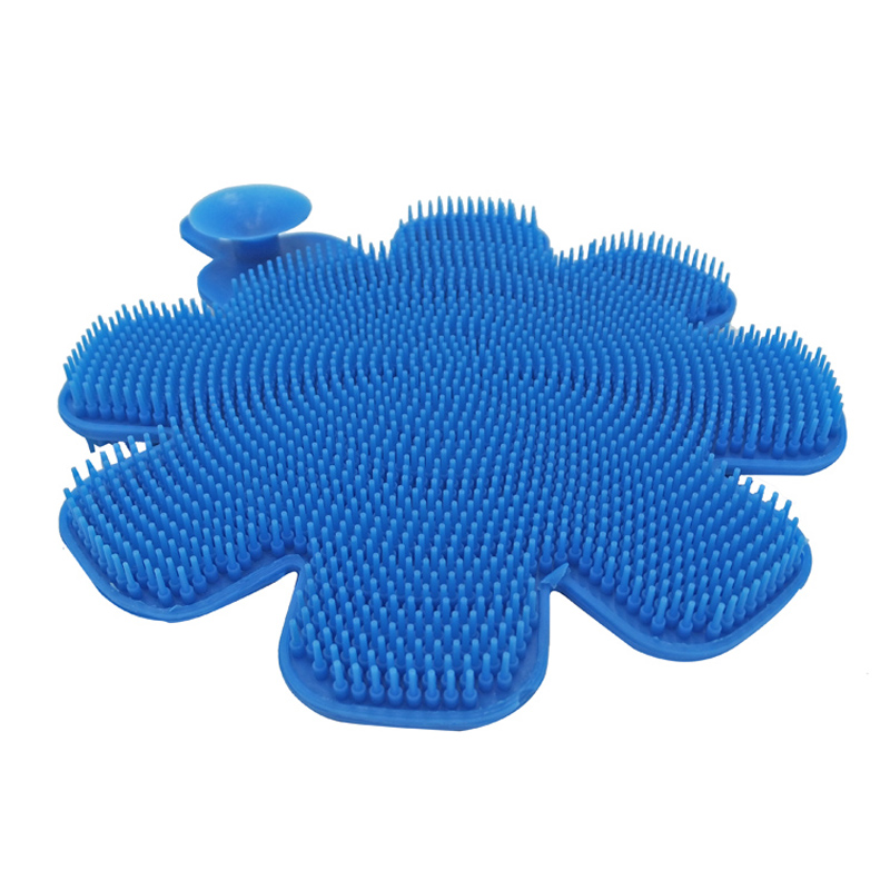 Venta caliente Tazón de limpieza Lavado Forma de flor Silicona Cepillo de limpieza de cocina