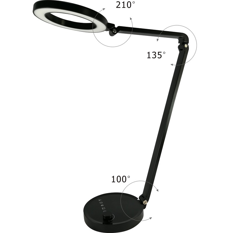 Lámpara de escritorio llevada flexible rotativa de 688L súper brillo 12w