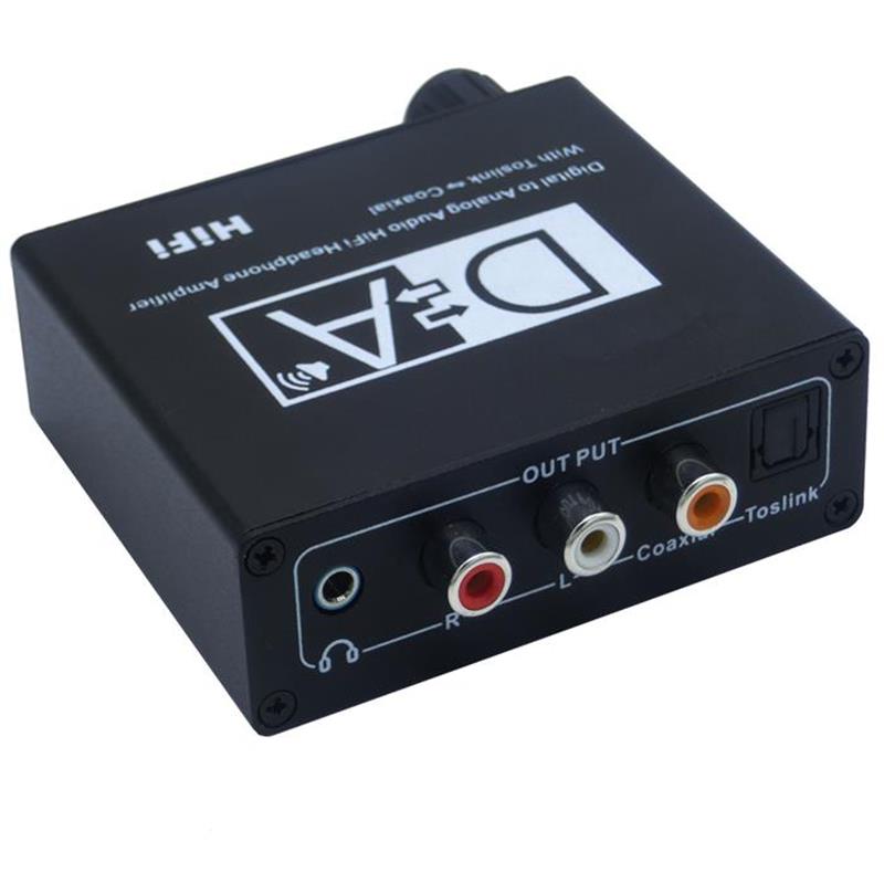 Amplificador de auriculares de alta fidelidad de audio digital a analógico con audio coaxial Toslink