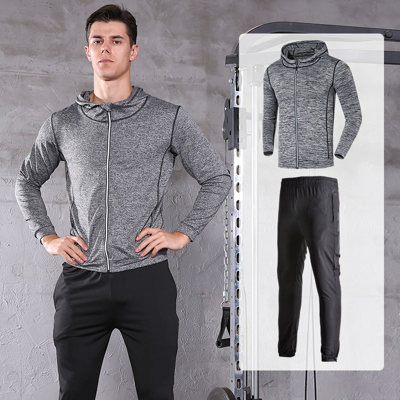 Fdmm022 hombre deporte corredora capucha y pantalones