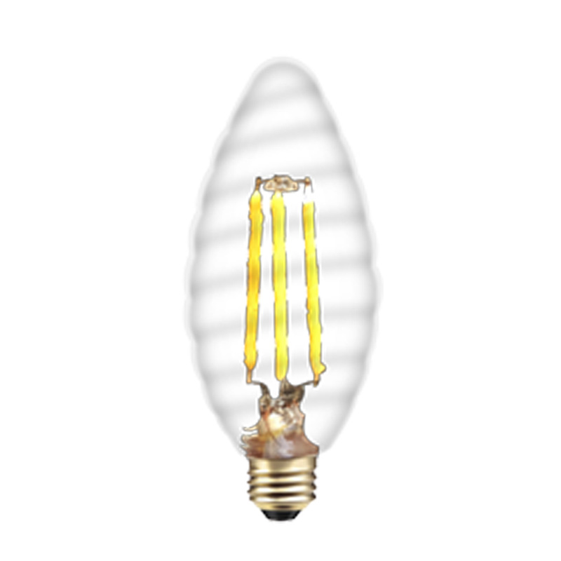 C35 transparente 2w 3,5w 4w 4,5w para la selección de lámparas LED