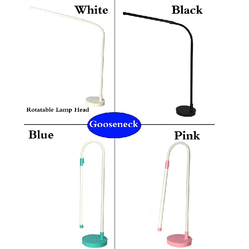 Lámpara LED lámpara negra Lámpara LED lámpara de lectura LED Metal lámpara de terciopelo flexible cuidado del ojo luz solar