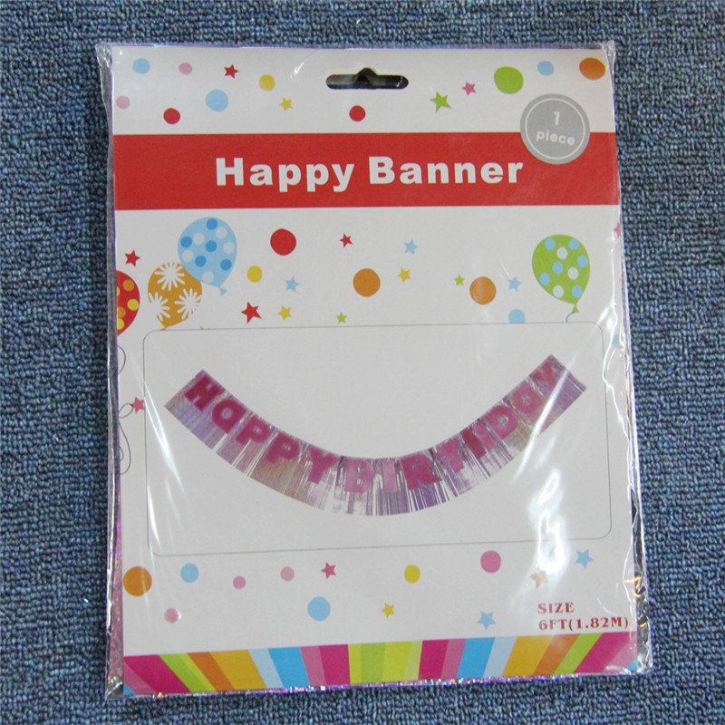Bandera Flash para fiestas, cumpleaños feliz para niños y adultos.