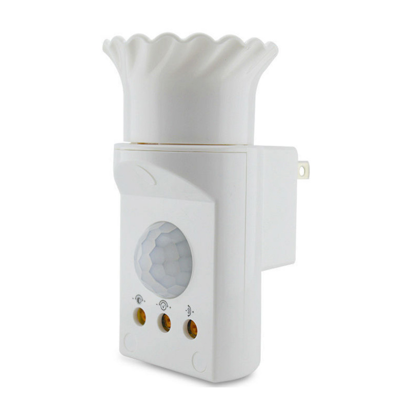 Adaptador de bombilla de tornillo P30 PIR Motion E27