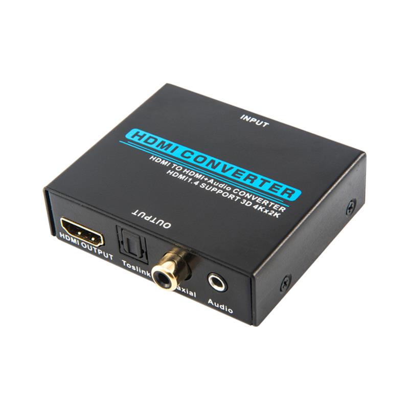 V1.4 HDMI Audio Extractor HDMI a HDMI + Convertidor de audio Soporte 3D Ultra HD 4Kx2K @ 30Hz