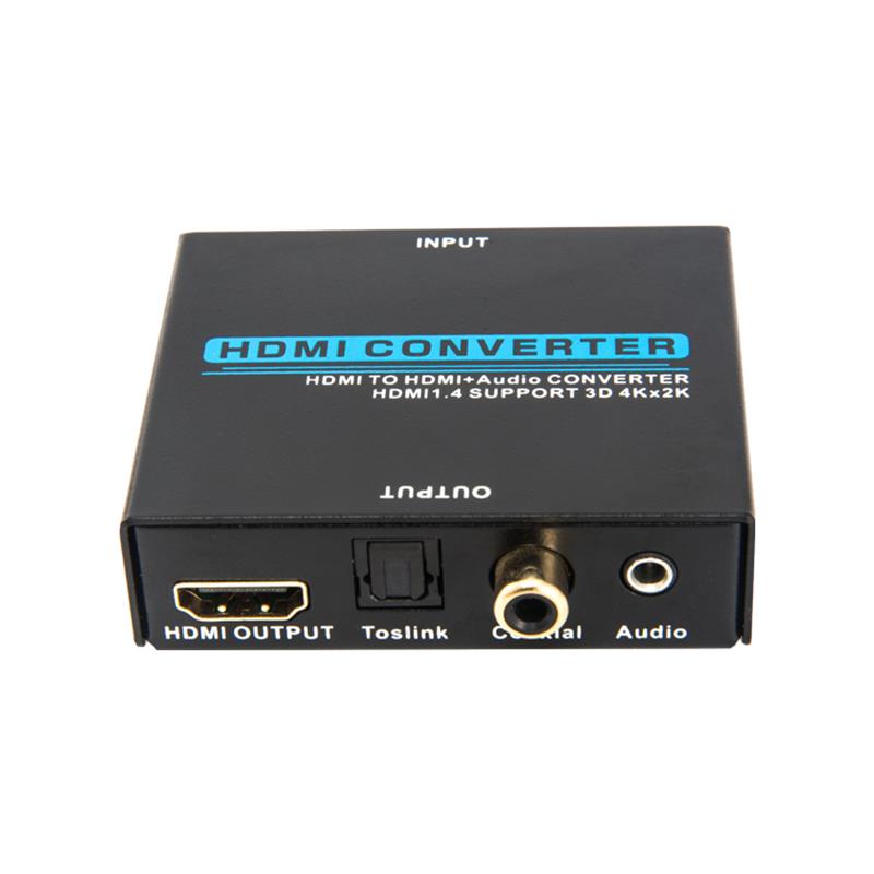 V1.4 HDMI Audio Extractor HDMI a HDMI + Convertidor de audio Soporte 3D Ultra HD 4Kx2K @ 30Hz