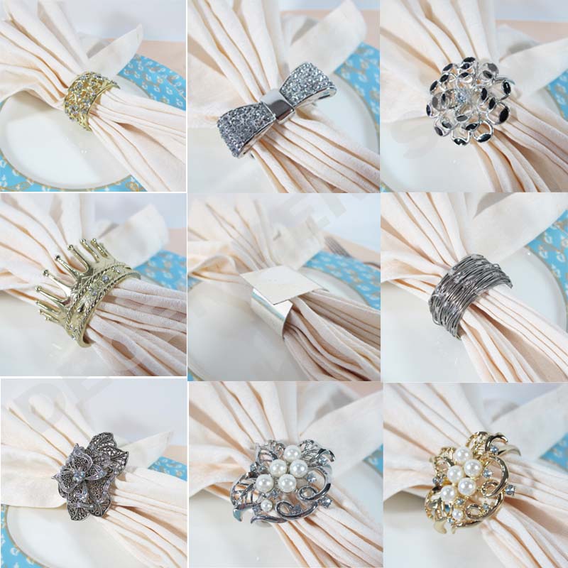 Servilletero de metal de variedad atractiva y duradera