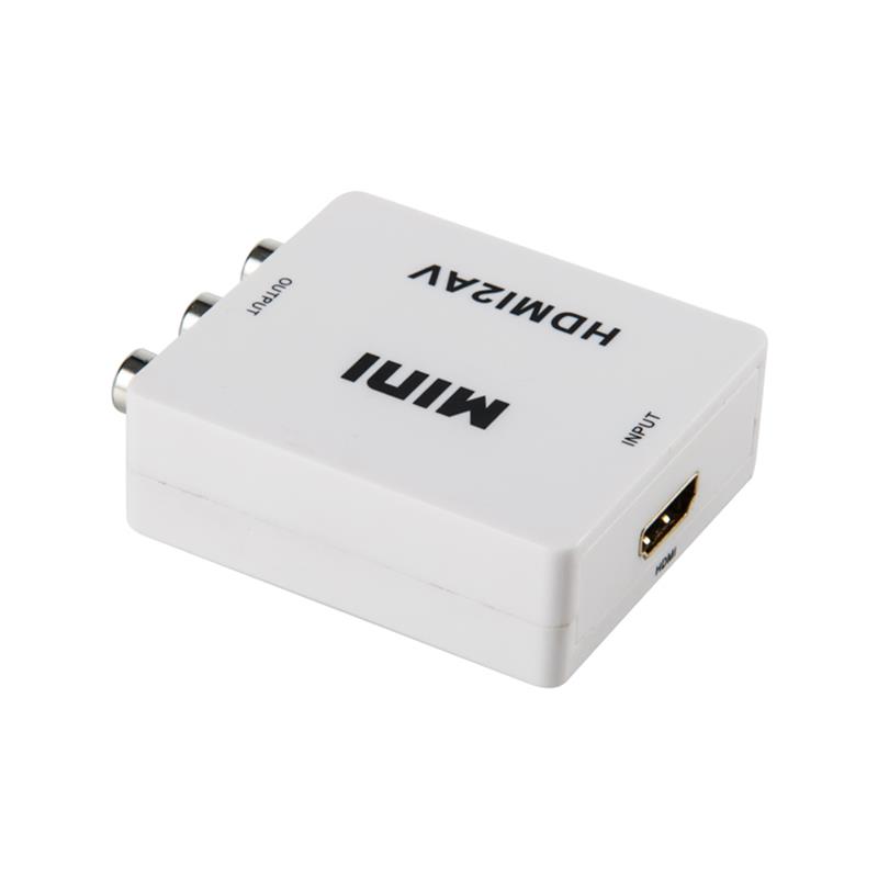 Mini tamaño HDMI a AV / RCA convertidor 1080P