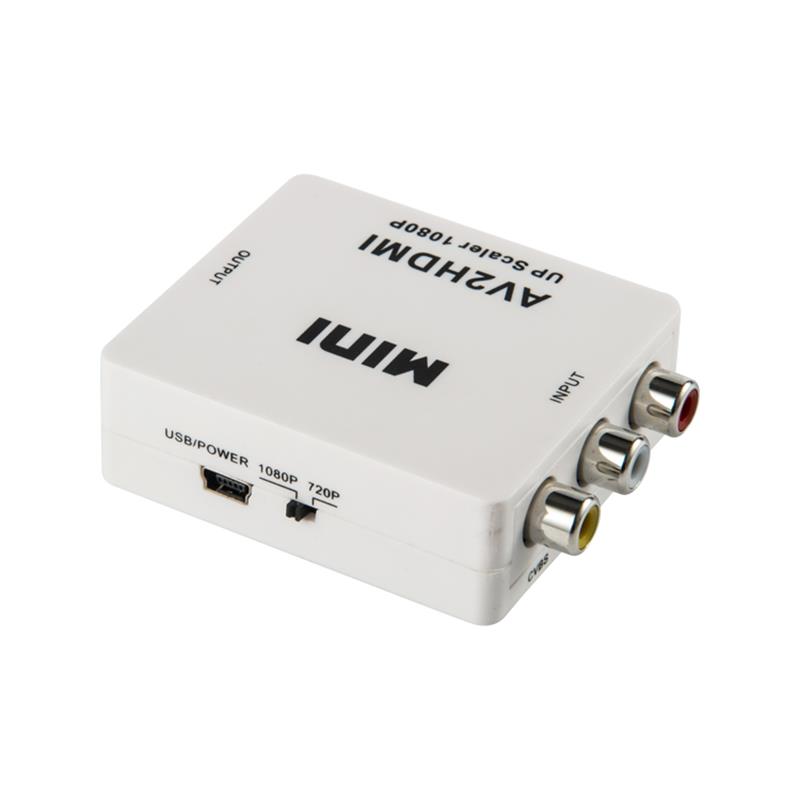 Miniatura av / RCA / CVBS al convertidor HDMI marcando 720 P / 1080 P