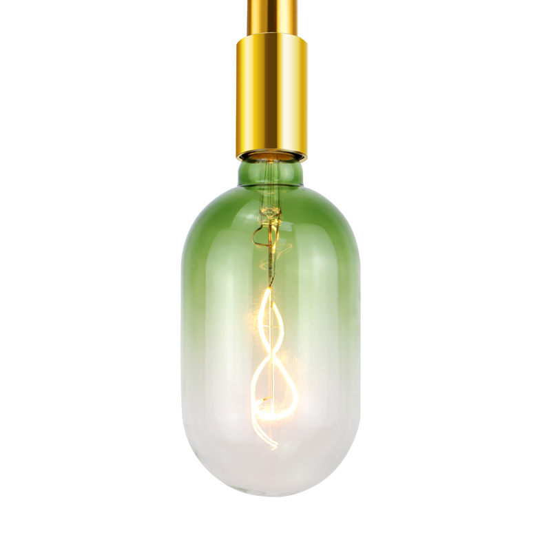 Tank Gradient green 2020 nuevo producto led luz de filamento espiral luz lighitng