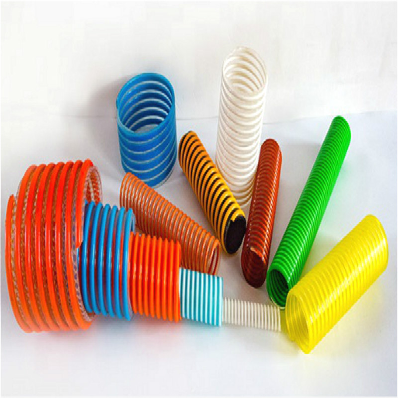 Manguera de succión acanalada colorida de buena calidad \/ manguera de succión de pvc flexible \/ manguera de agua