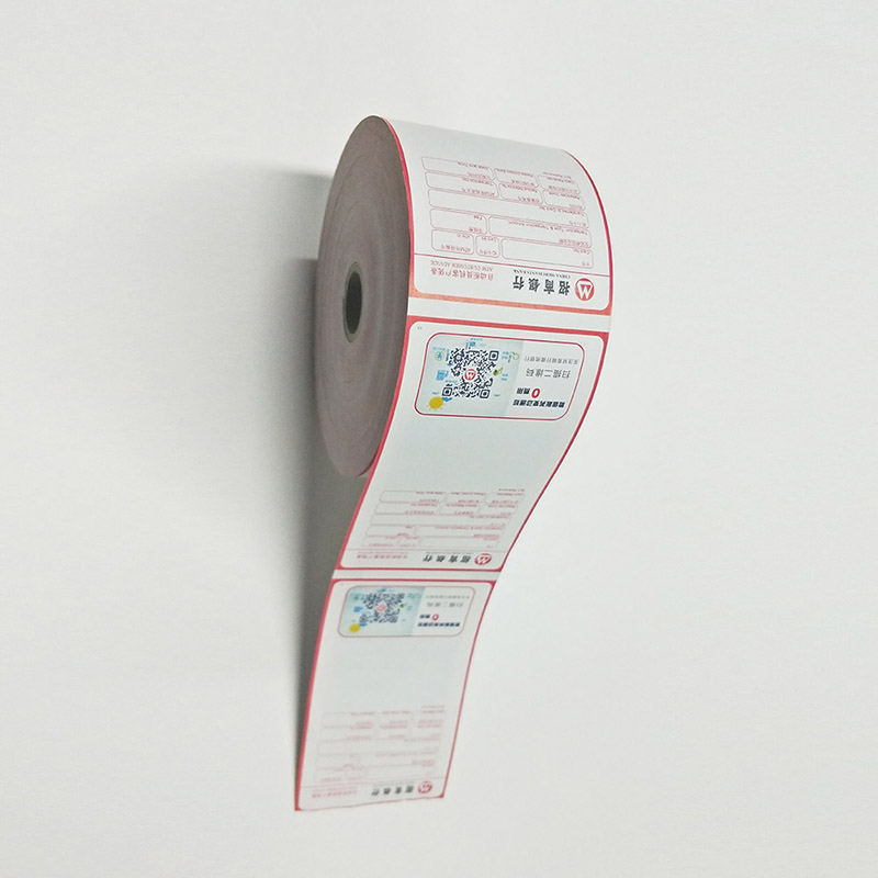 Rollo de papel térmico impreso de 80 mm de ancho para cajero automático