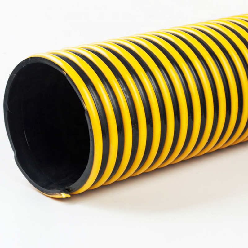 Manguera de succión acanalada colorida de buena calidad \/ manguera de succión de pvc flexible \/ manguera de agua