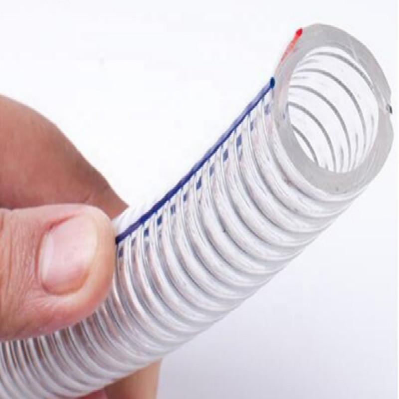 Manguera reforzada con alambre de acero espiral de PVC directo de fábrica con alta presión