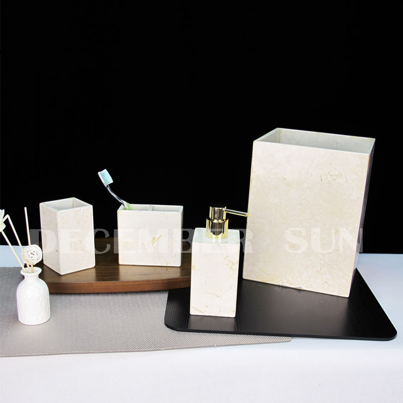 Accesorios de baño de mármol al por mayor para baño