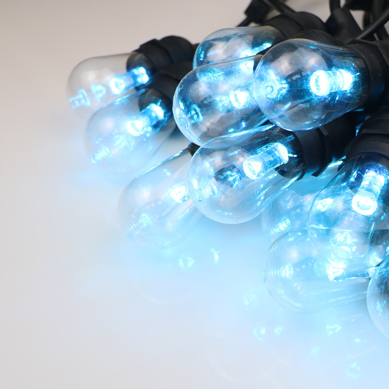 Bombillas de cadena al aire libre de color blanco cálido para elegir decoración de Navidad cadena de luz