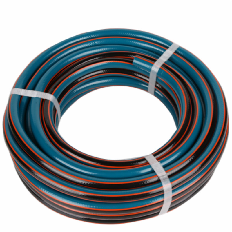 Manguera de pvc flexible de agua de jardín trenzado colorido de 3 capas