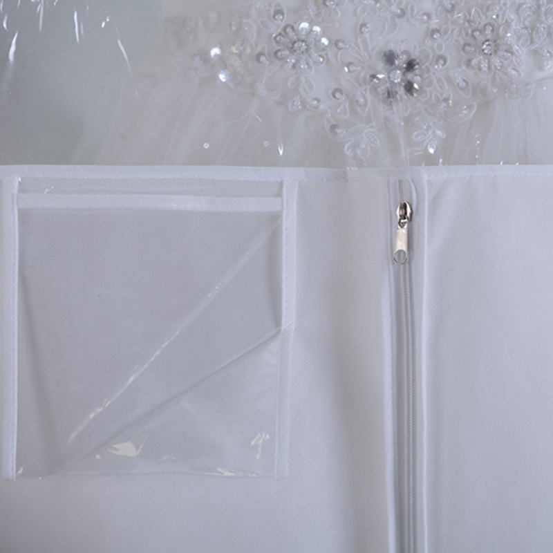 SGW09 Bolsa resistente al polvo de encargo del vestido de boda de la calidad del patrón para la boda usada