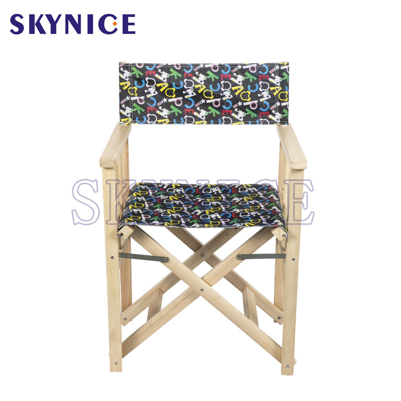 Silla de director plegable de madera personalizada de fábrica