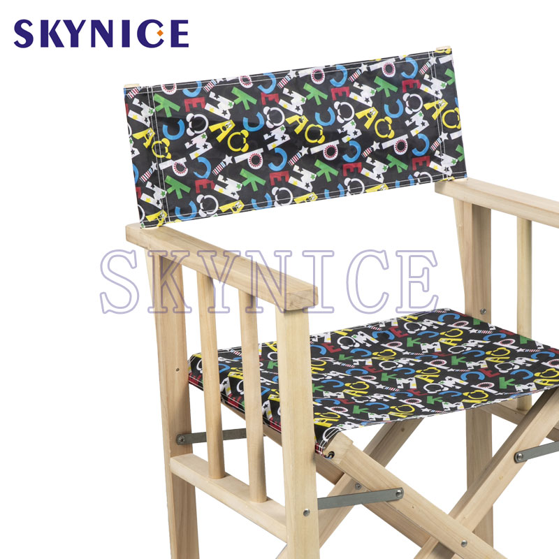 Silla de director plegable de madera personalizada de fábrica