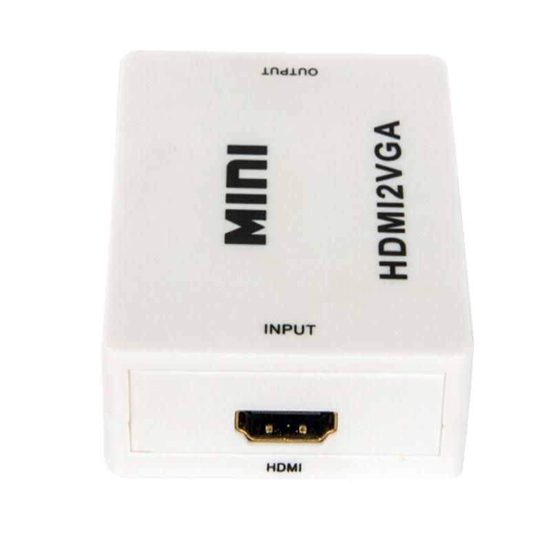 Mini tamaño HDMI a VGA + Audio Converter 1080P