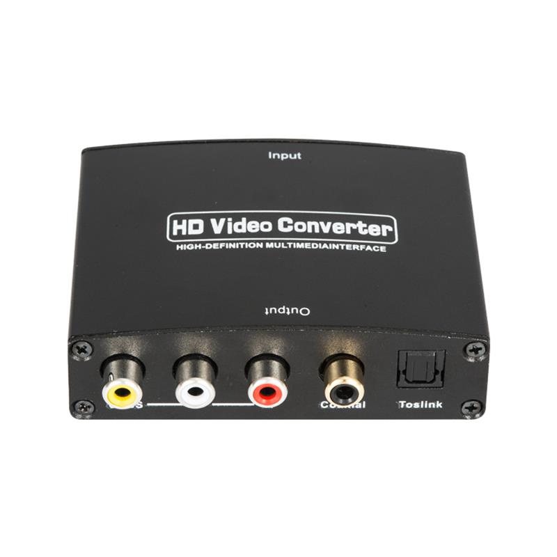 HDMI a AV + convertidor de audio digital Auto Scaler 1080P