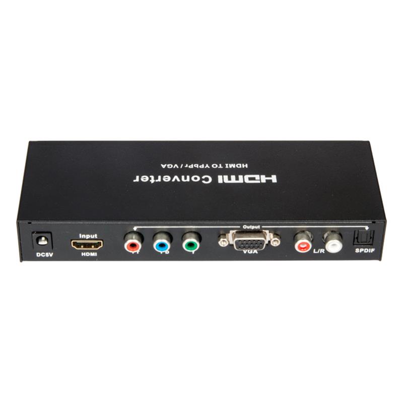 Convertidor HDMI a YPbPr / VGA + SPDIF 1080P