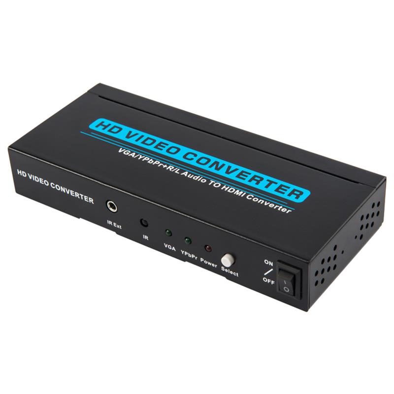 Convertidor de audio a HDMI VGA / YPbPr + R / L 1080P