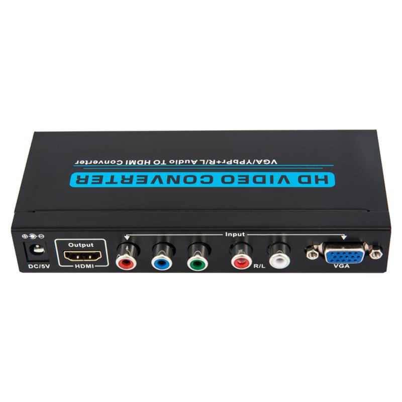 Convertidor de audio a HDMI VGA / YPbPr + R / L 1080P