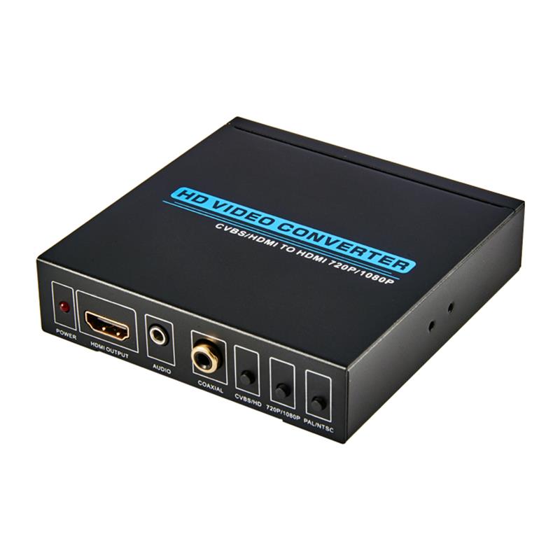 AV / CVBS + ESCALADOR CONVERTIDOR HDMI A HDMI (720P / 1080P)