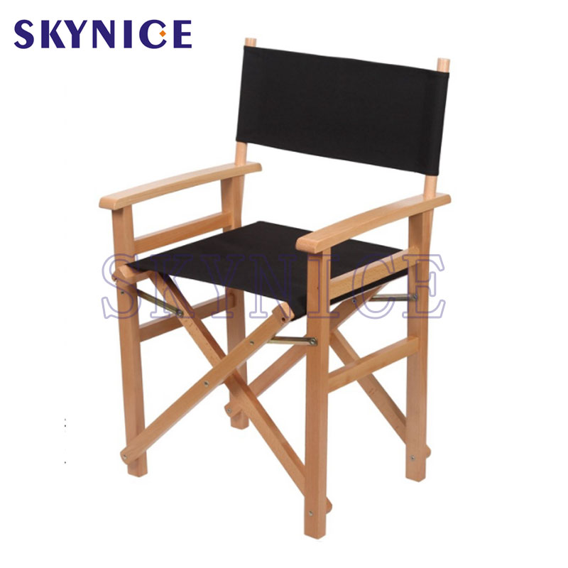 Silla de director de playa de madera