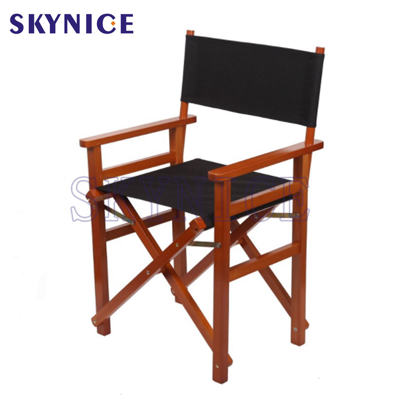 Silla de director de playa de madera