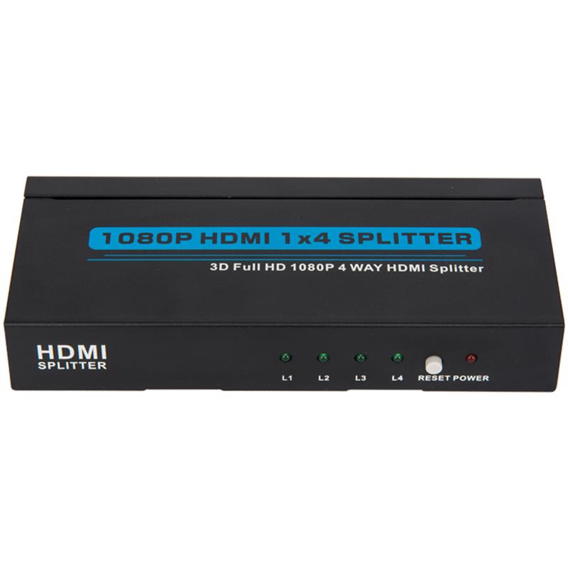 4 puertos HDMI 1x4 Splitter Soporte 3D Full HD 1080P