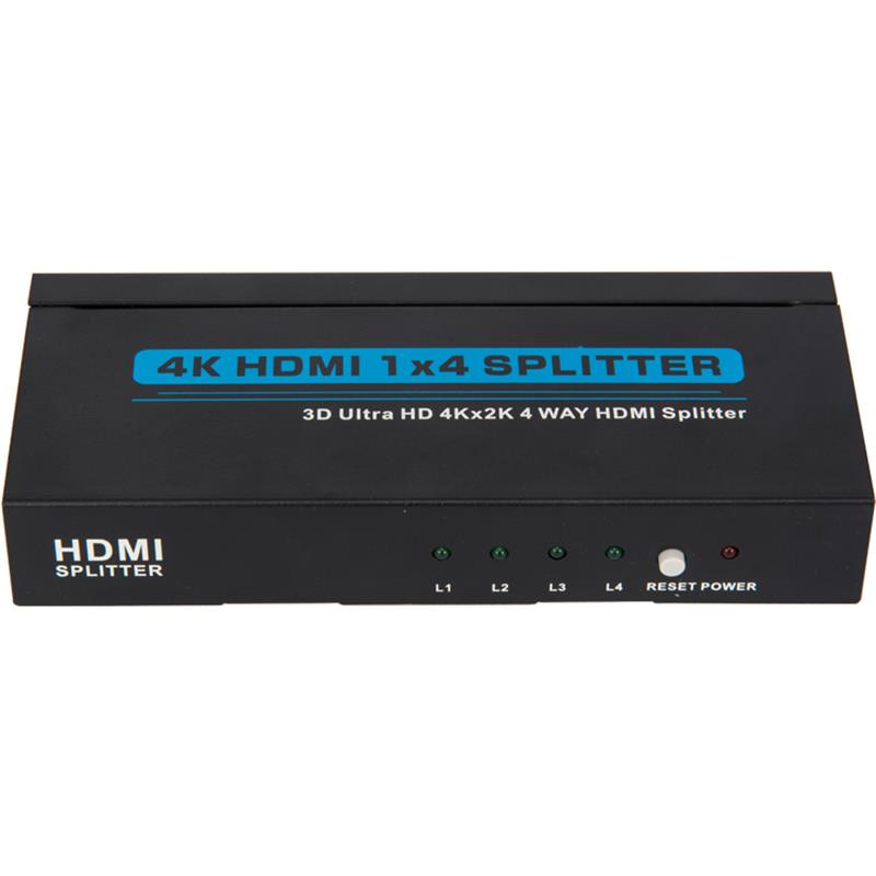 4K 4 puertos HDMI 1x4 Splitter Soporte 3D Ultra HD 4Kx2K / 30Hz